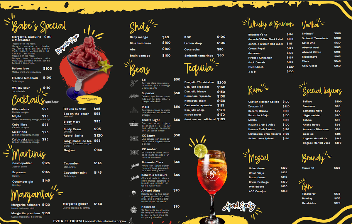 Menu Babe´s Noodles & Bar Mérida-2