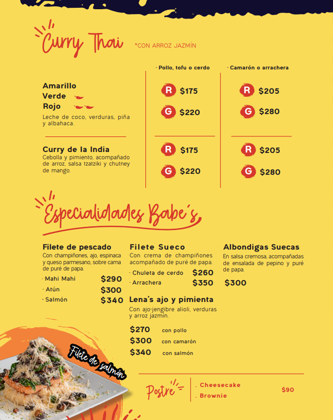 Menu Babe´s Noodles & Bar Mérida-3