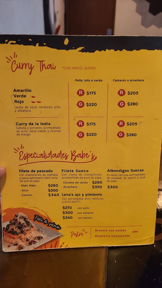 Menu Babe´s Noodles & Bar Mérida-7