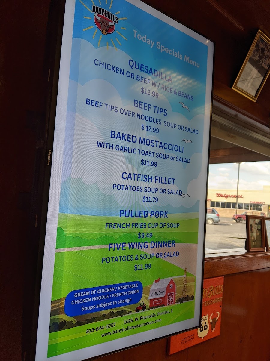 Menu Baby Bull's Family Restaurant-2