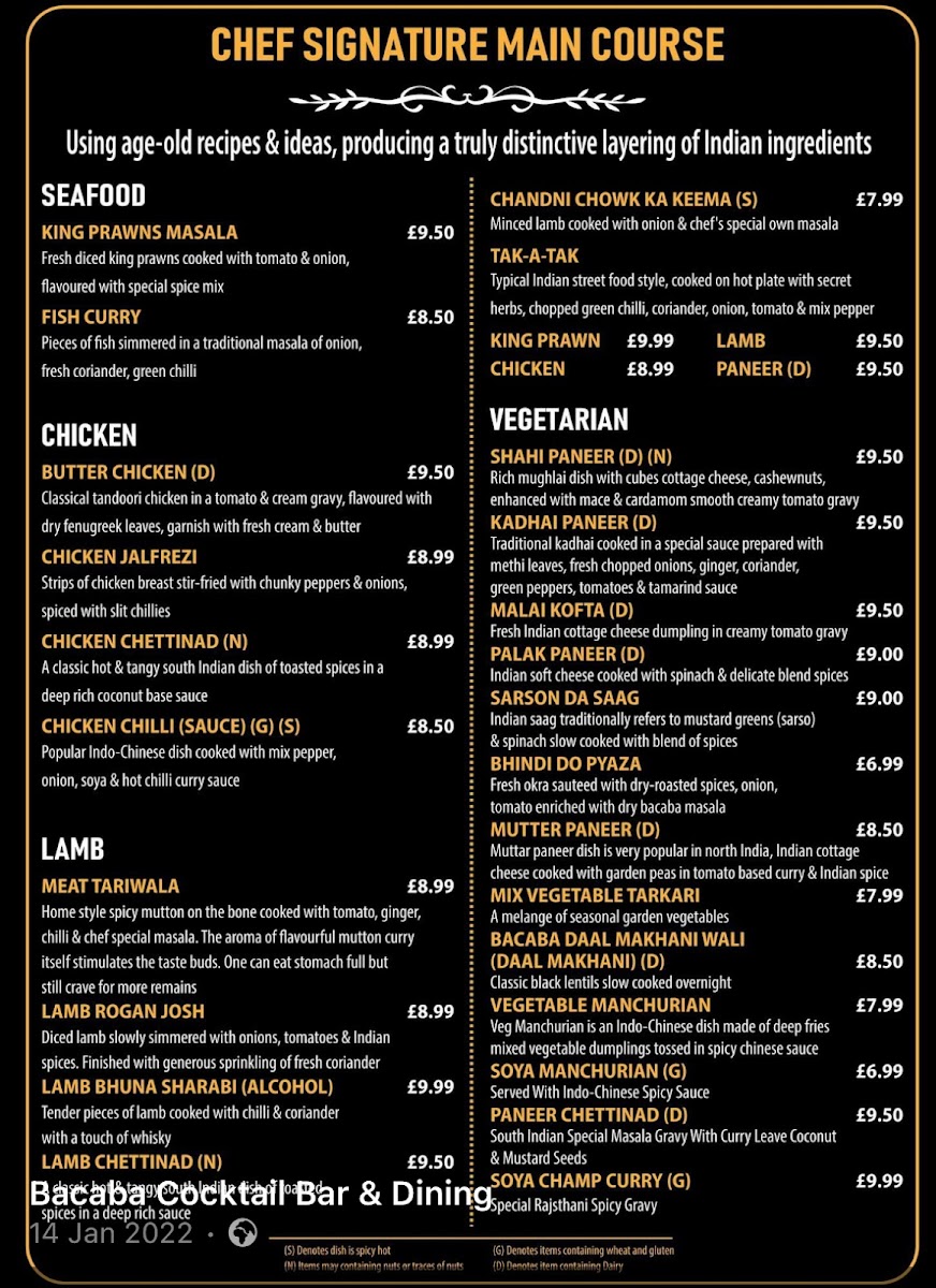 Menu Bacaba Indian Restaurant-3