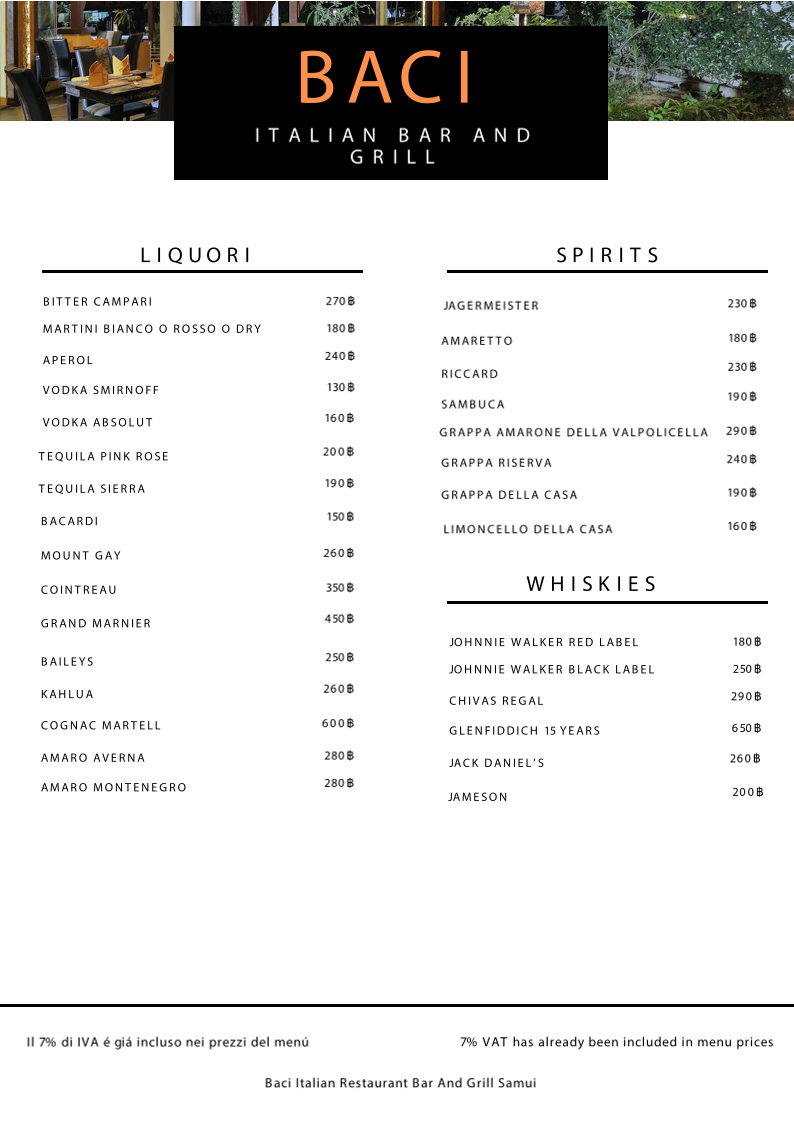 Menu Baci Italian Restaurant-3