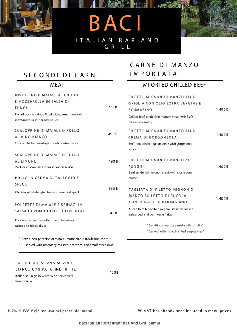 Menu Baci Italian Restaurant-4