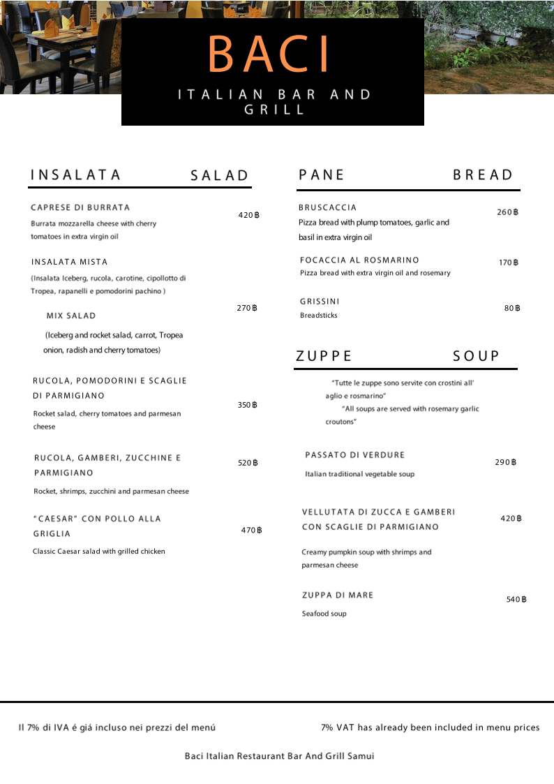 Menu Baci Italian Restaurant-5