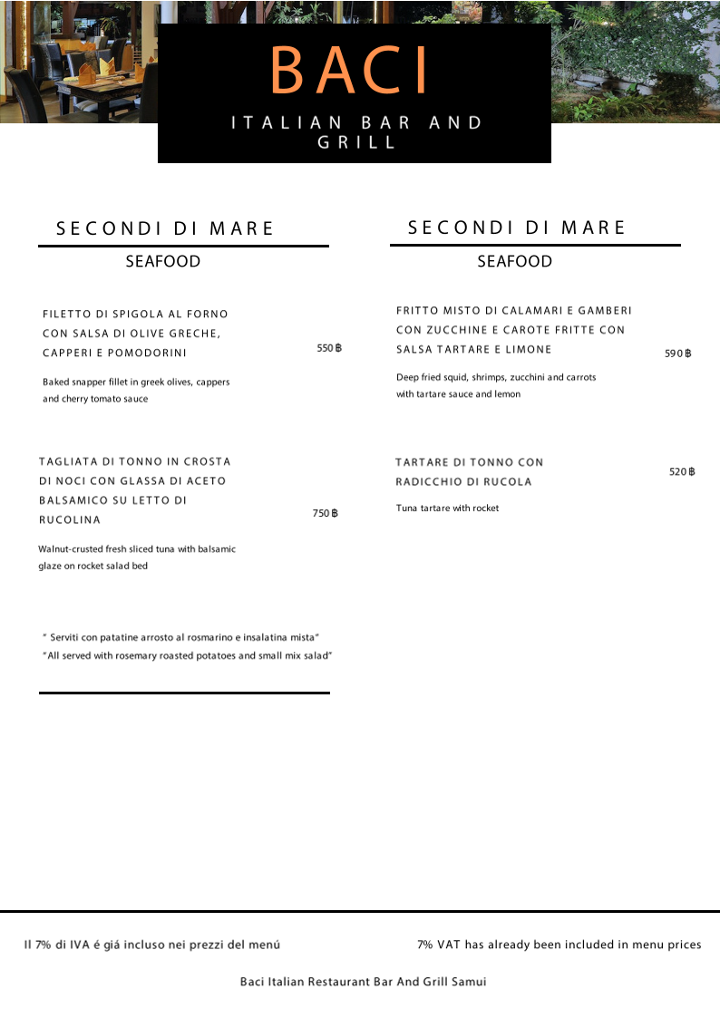 Menu Baci Italian Restaurant-7