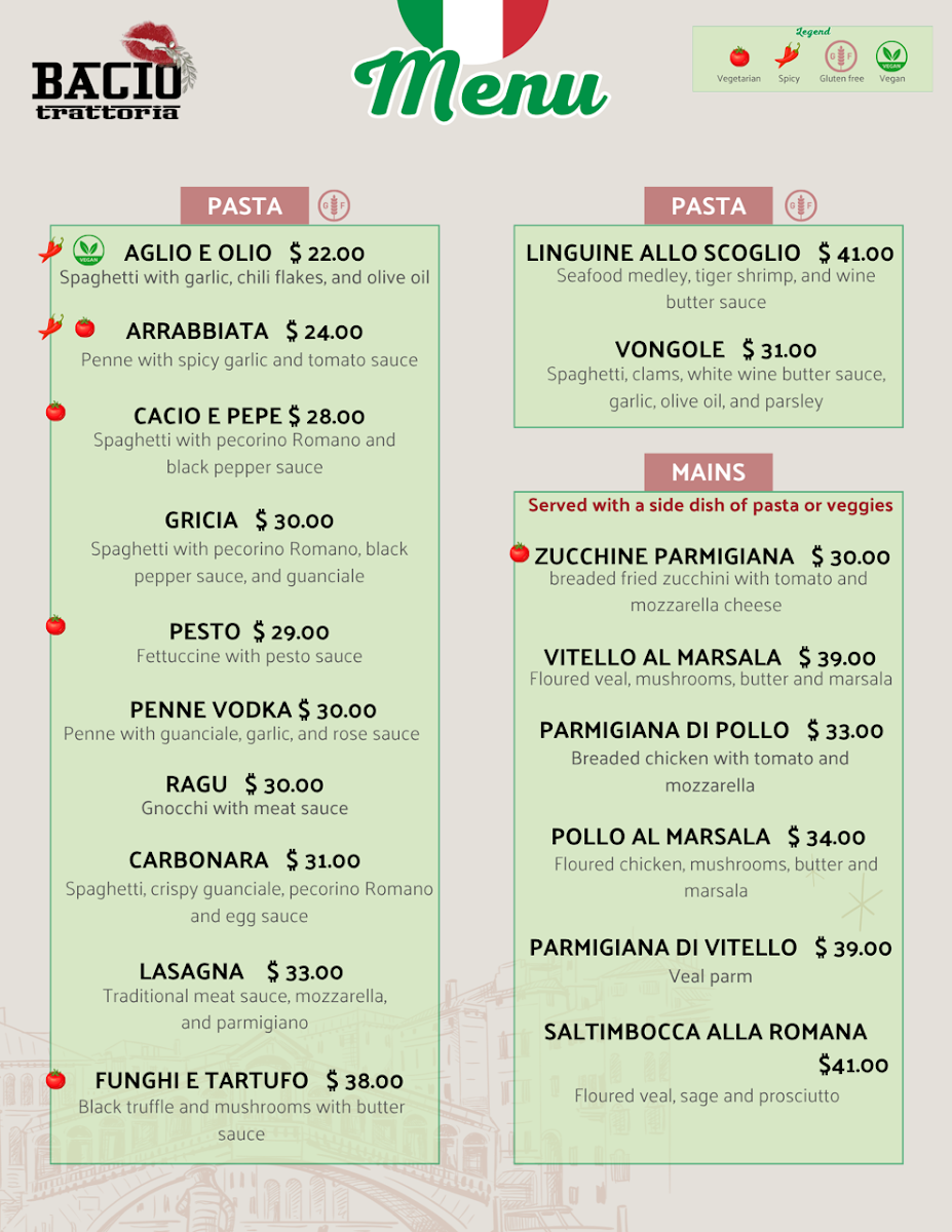 Menu Bacio Trattoria-1