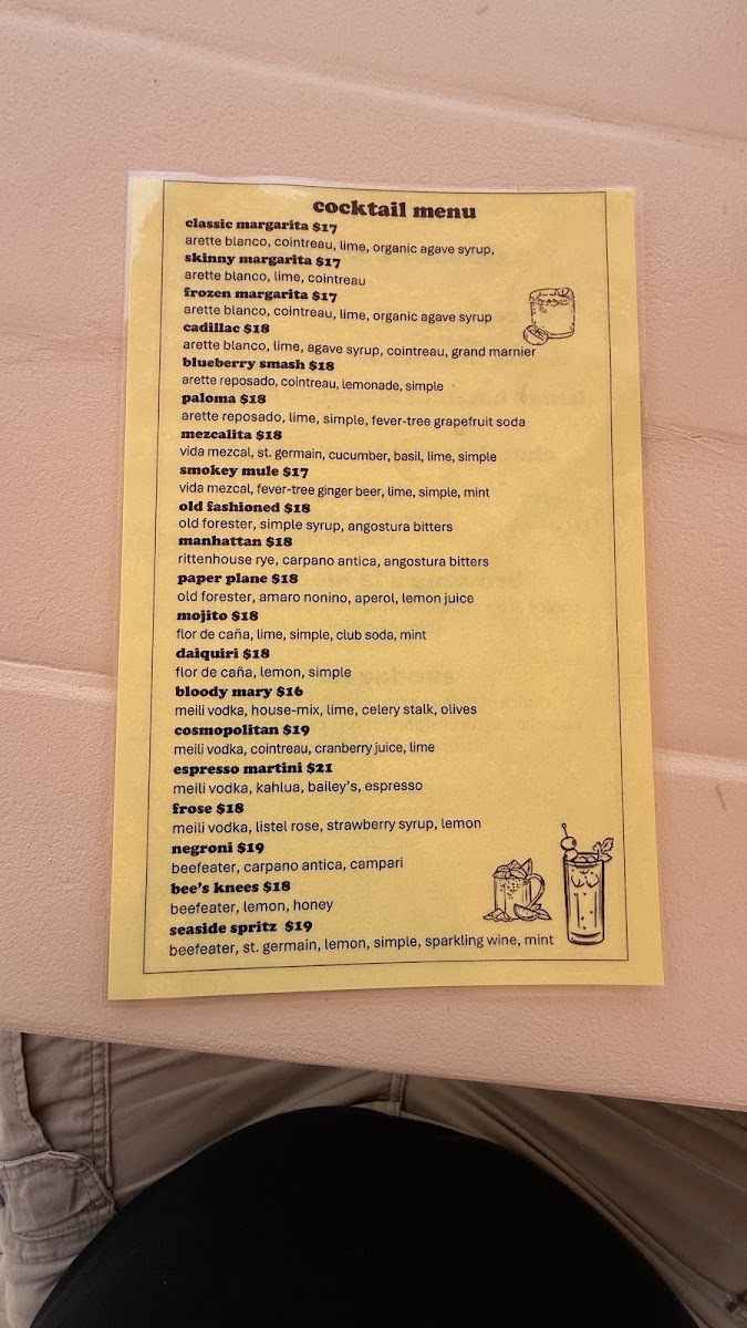 Menu Back On The Beach Cafe-10