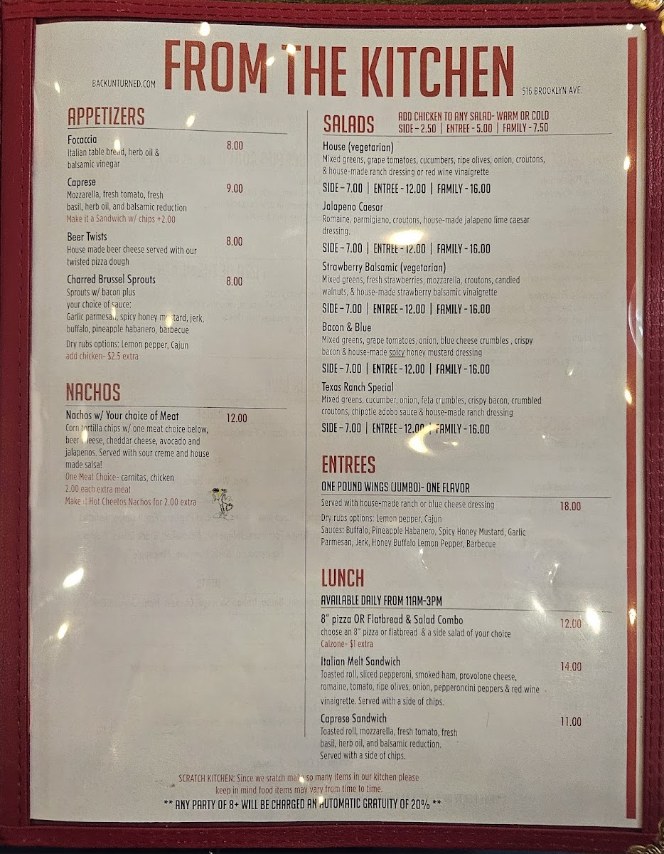 Menu Back Unturned Brewing Co.-3