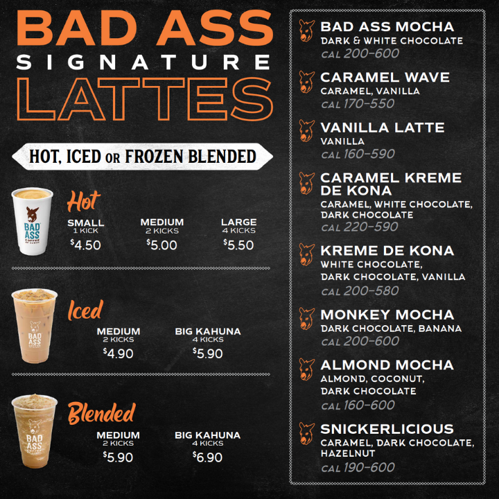 Menu Bad Ass Coffee Of Hawaii-3