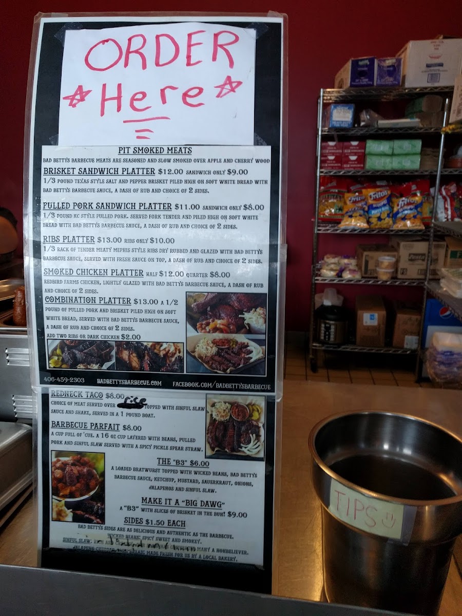 Menu Bad Betty's Barbecue And Catering Company-3