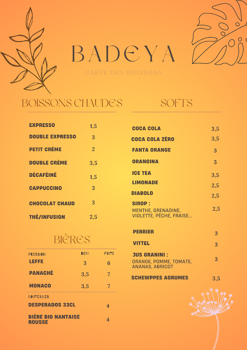 Menu Badeya - Restaurant Africain Nantes-9