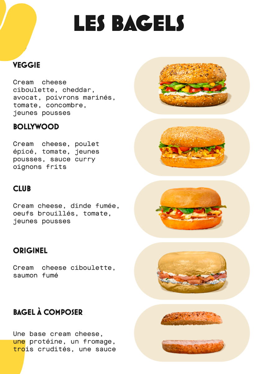 Menu Bagel Corner - Bagels - Donuts - Café-1