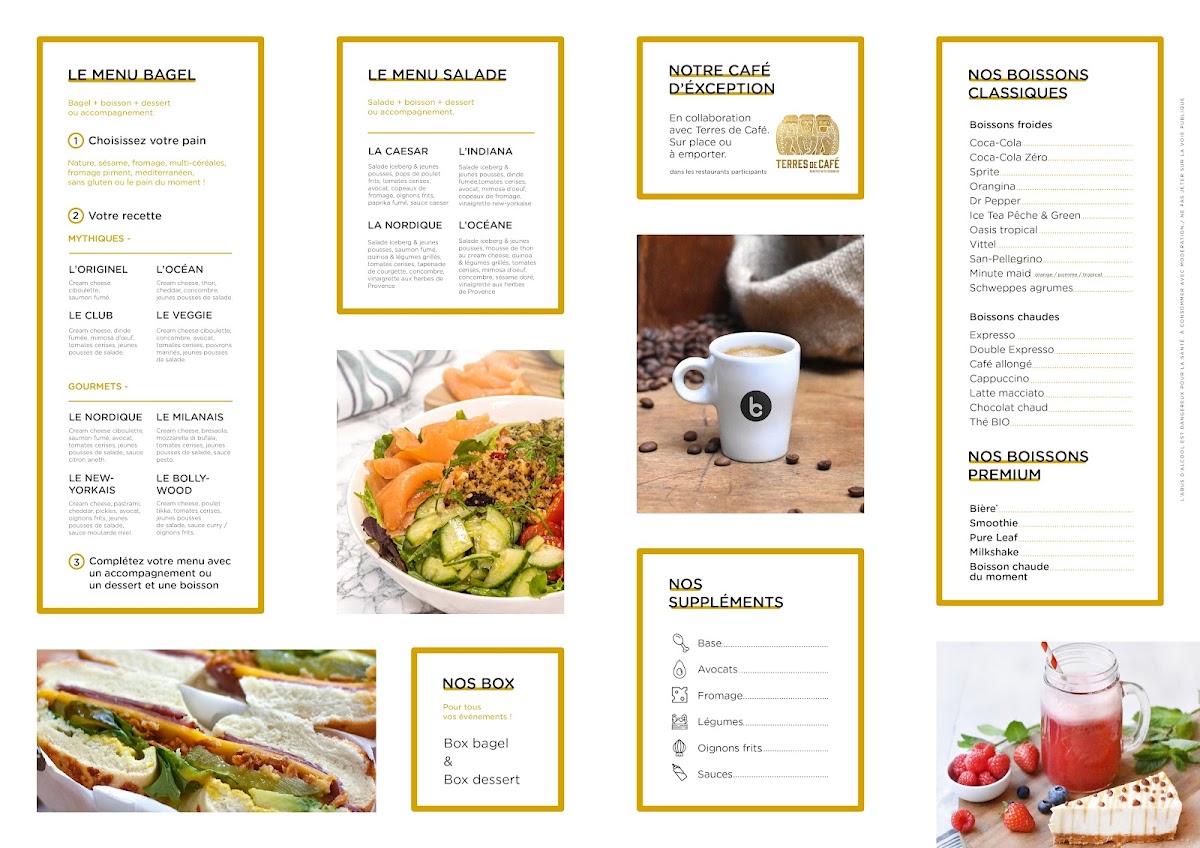 Menu Bagel Corner - Bagels - Donuts - Café-10