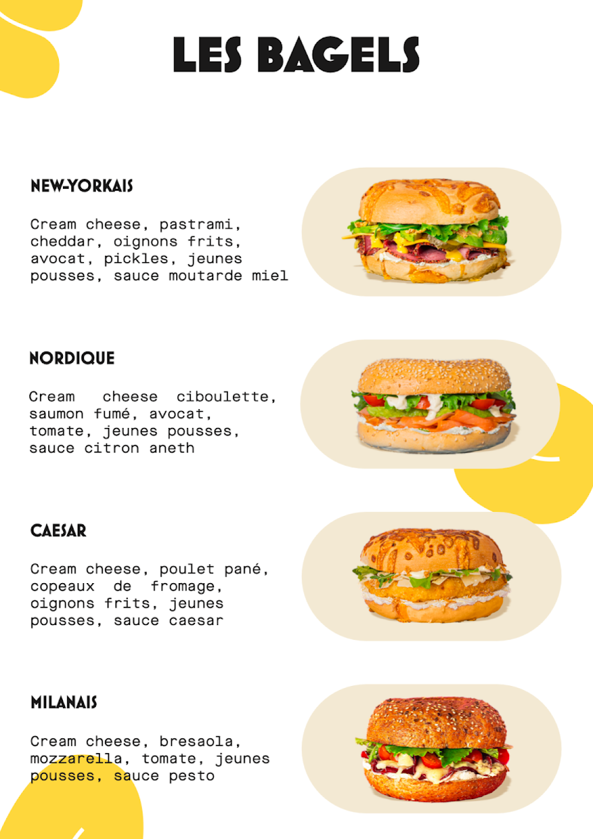 Menu Bagel Corner - Bagels - Donuts - Café-3