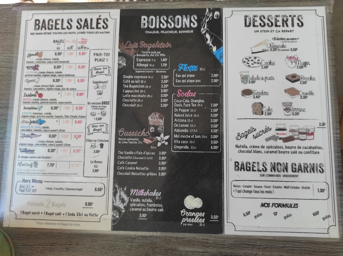 Menu Bagelstein • Bagels & Coffee Shop-1