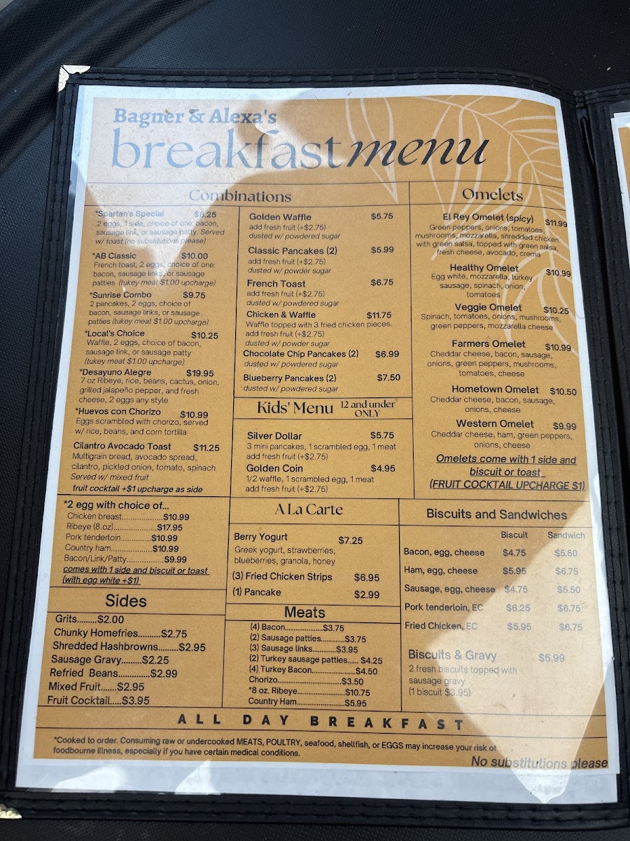 Menu Bagner & Alexa’S Breakfast & Lunch-2