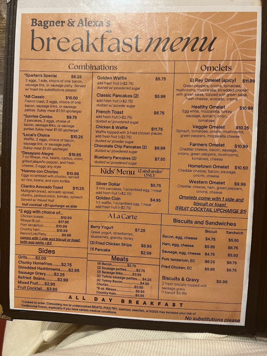 Menu Bagner & Alexa’S Breakfast & Lunch-5