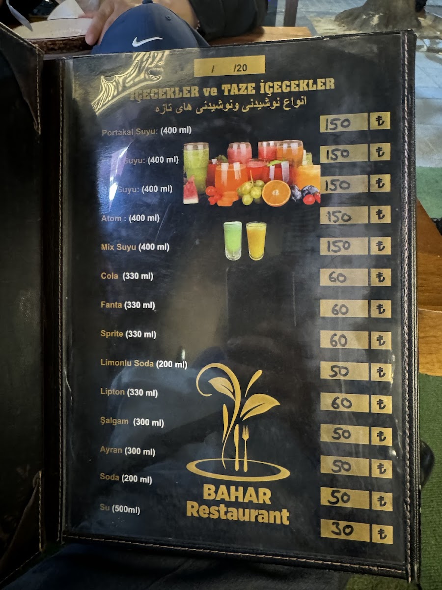 Menu Bahar Afghan Restaurant-3