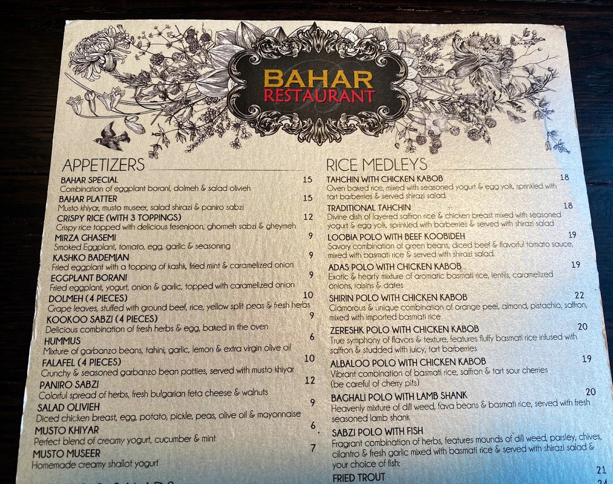 Menu Bahar Restaurant-5