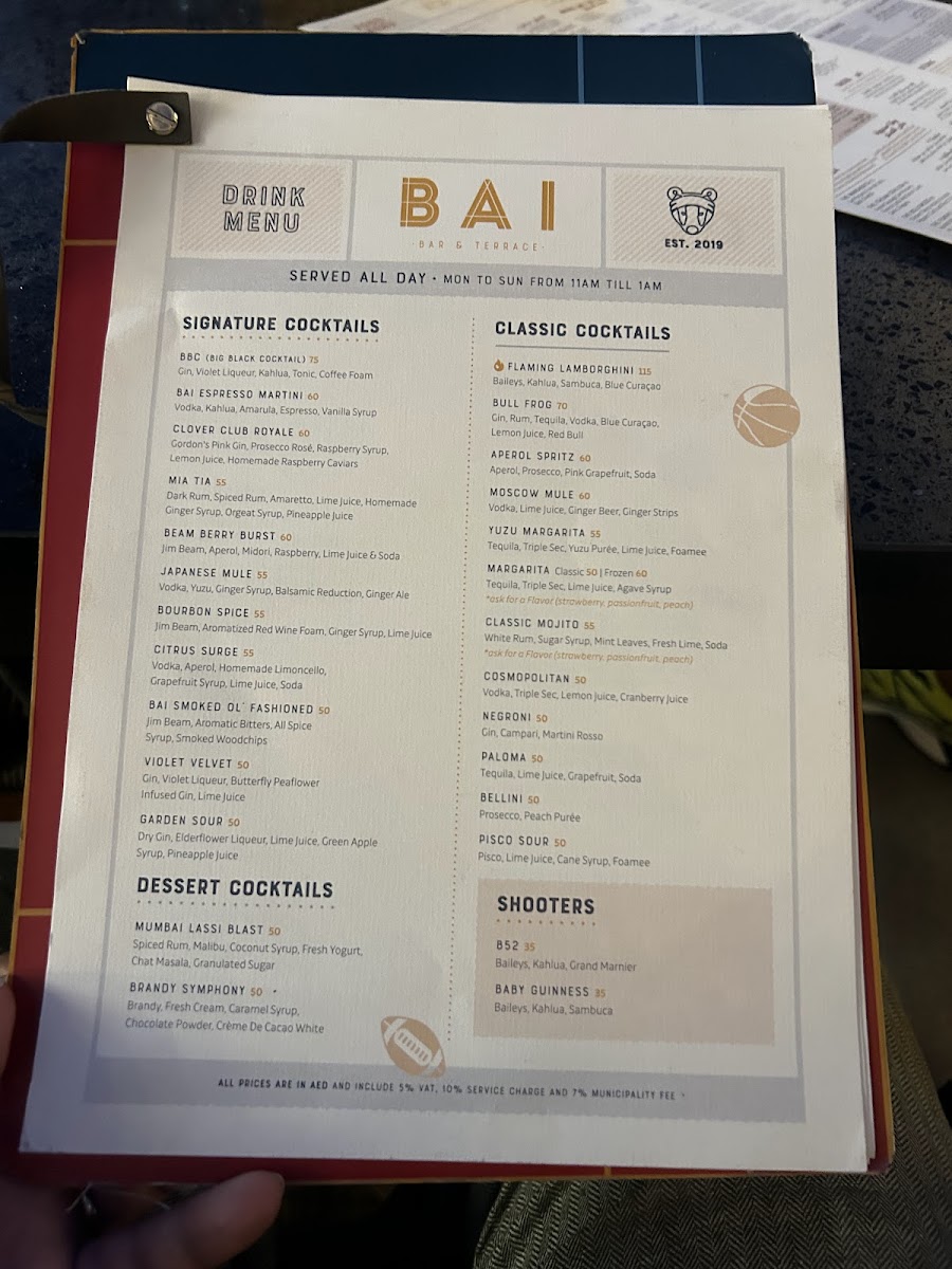 Menu Bai Bar & Terrace-3