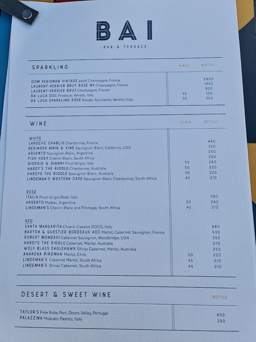 Menu Bai Bar & Terrace-5