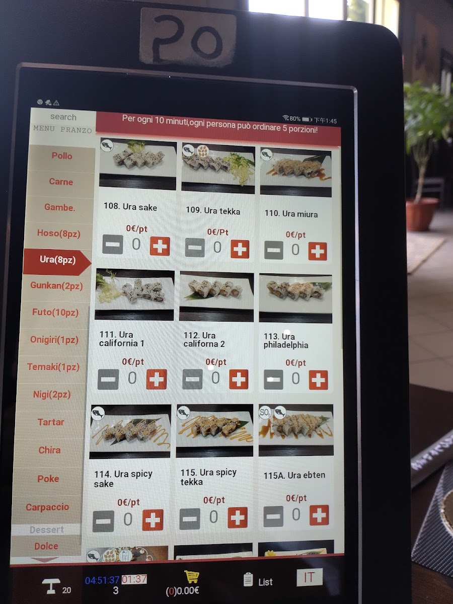 Menu Bai Wei Sushi-1
