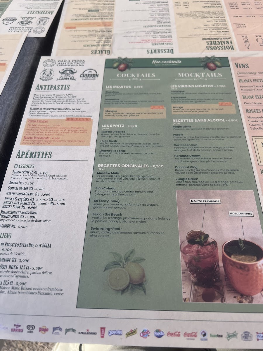 Menu Baila Pizza Autentico - Buxerolles-1