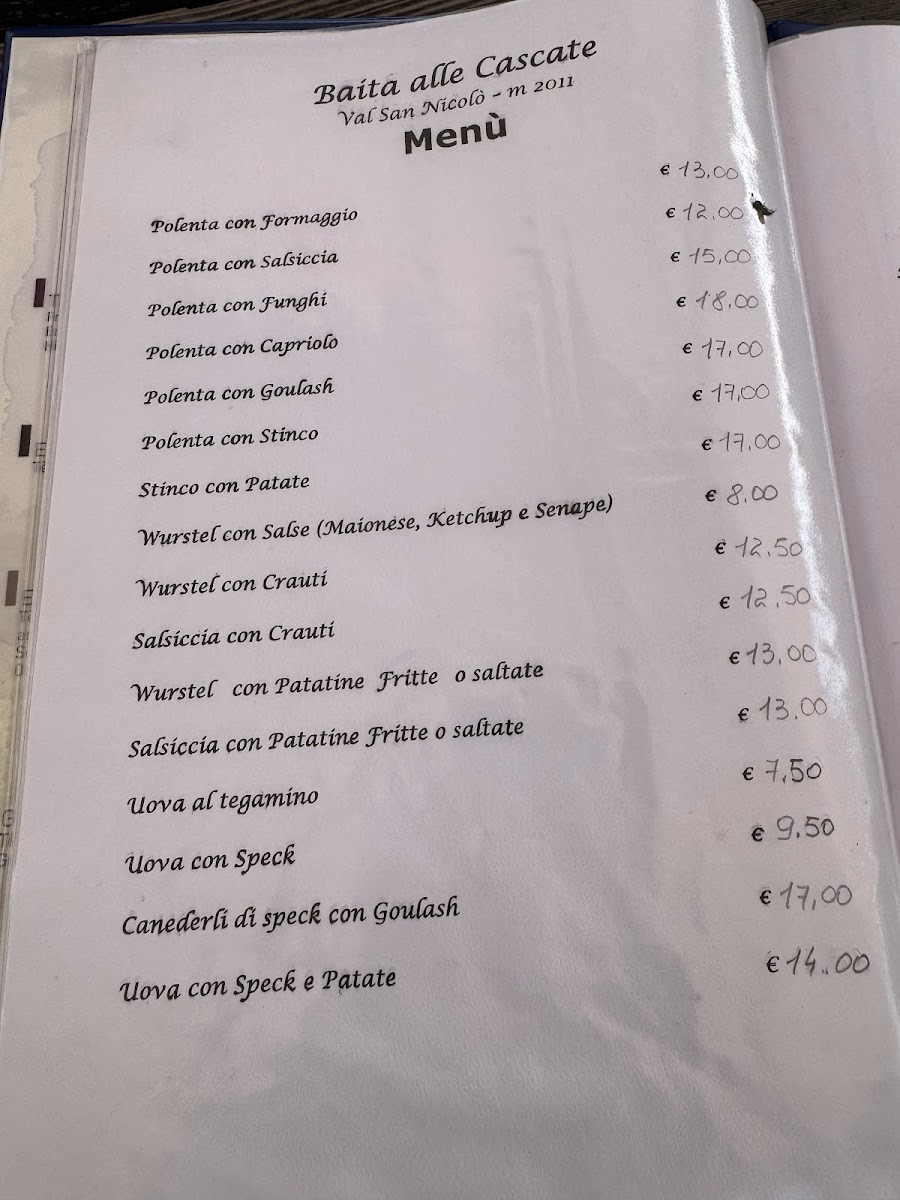 Menu Baita Alle Cascate-2