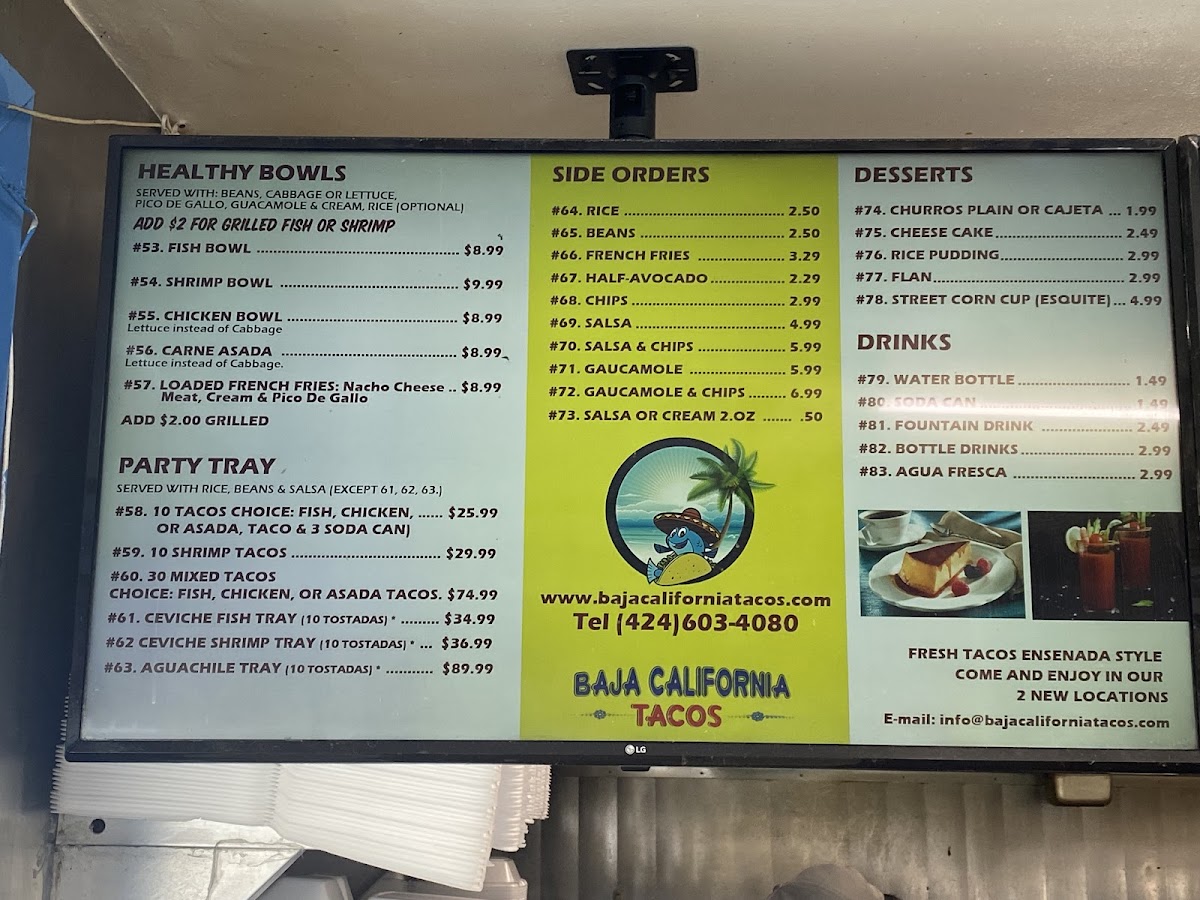 Menu Baja California Tacos-4