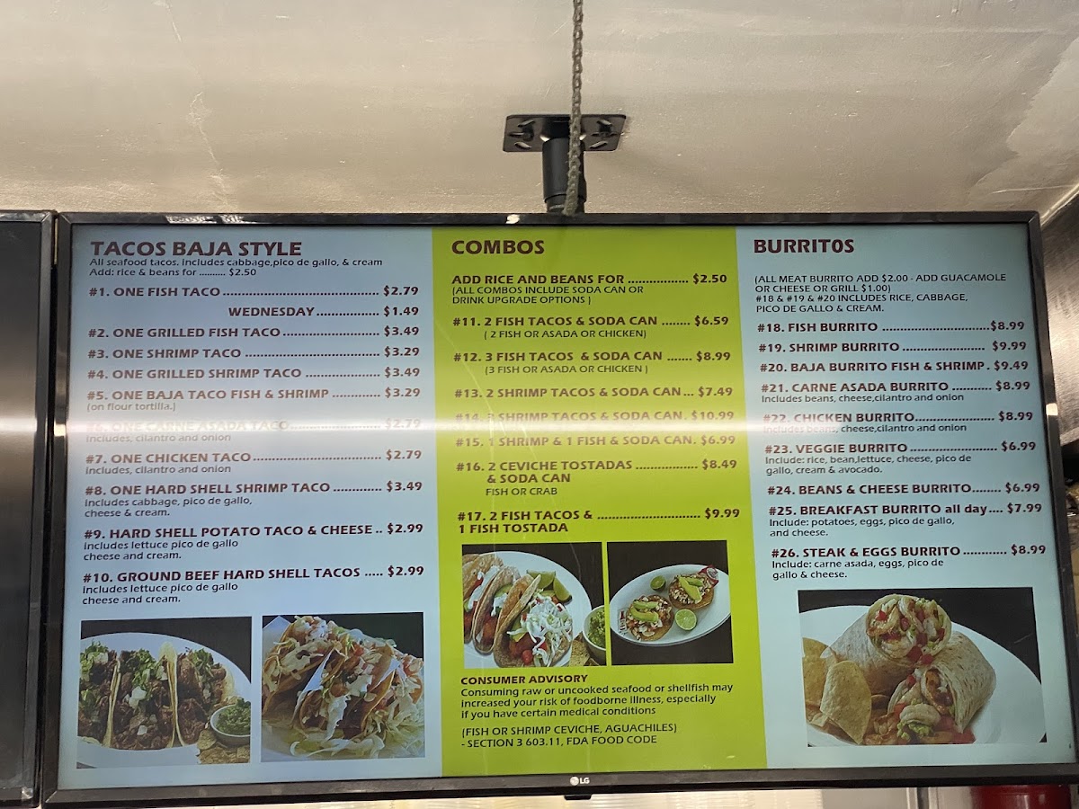 Menu Baja California Tacos-5