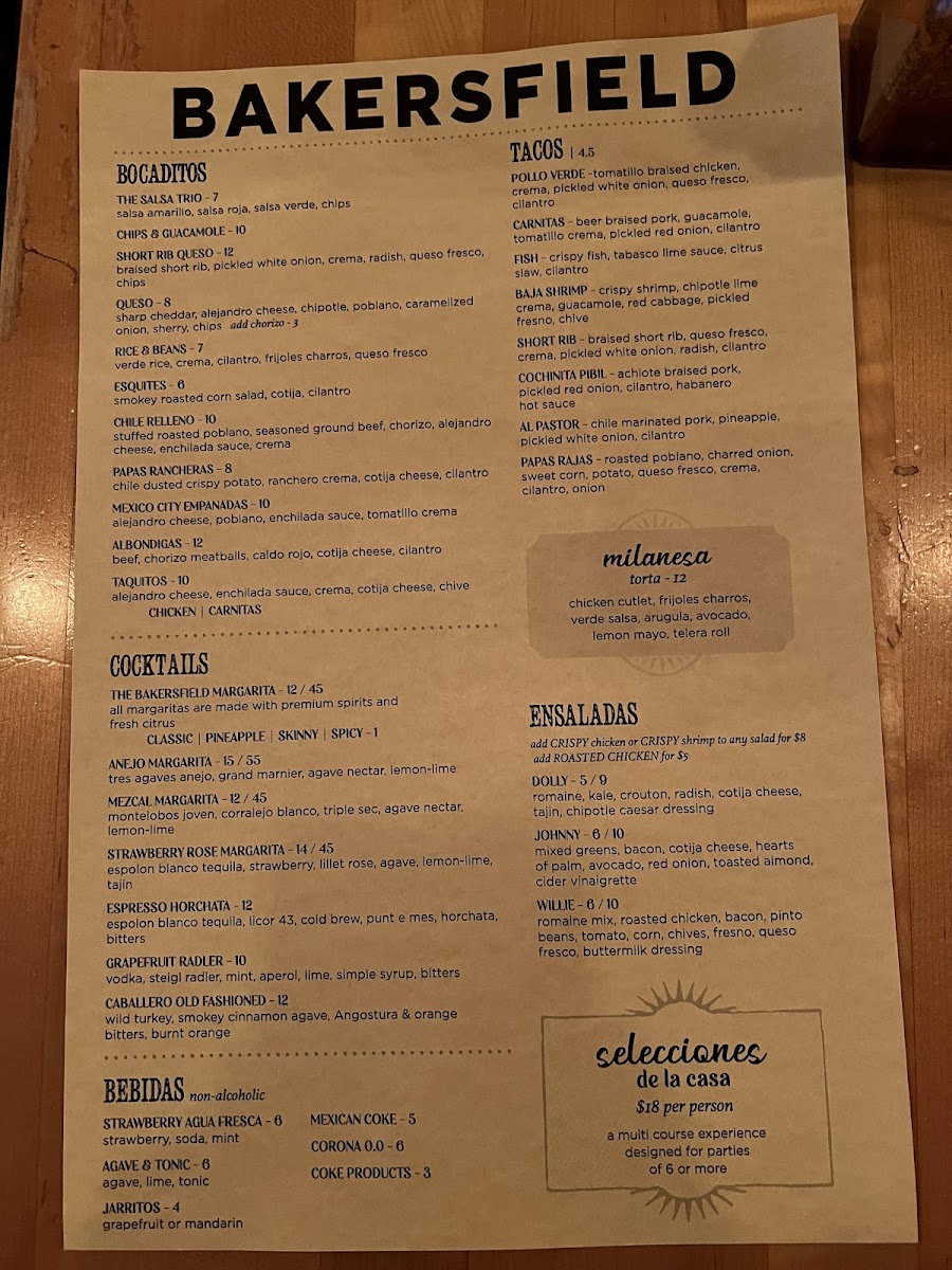 Menu Bakersfield Penn Ave-4