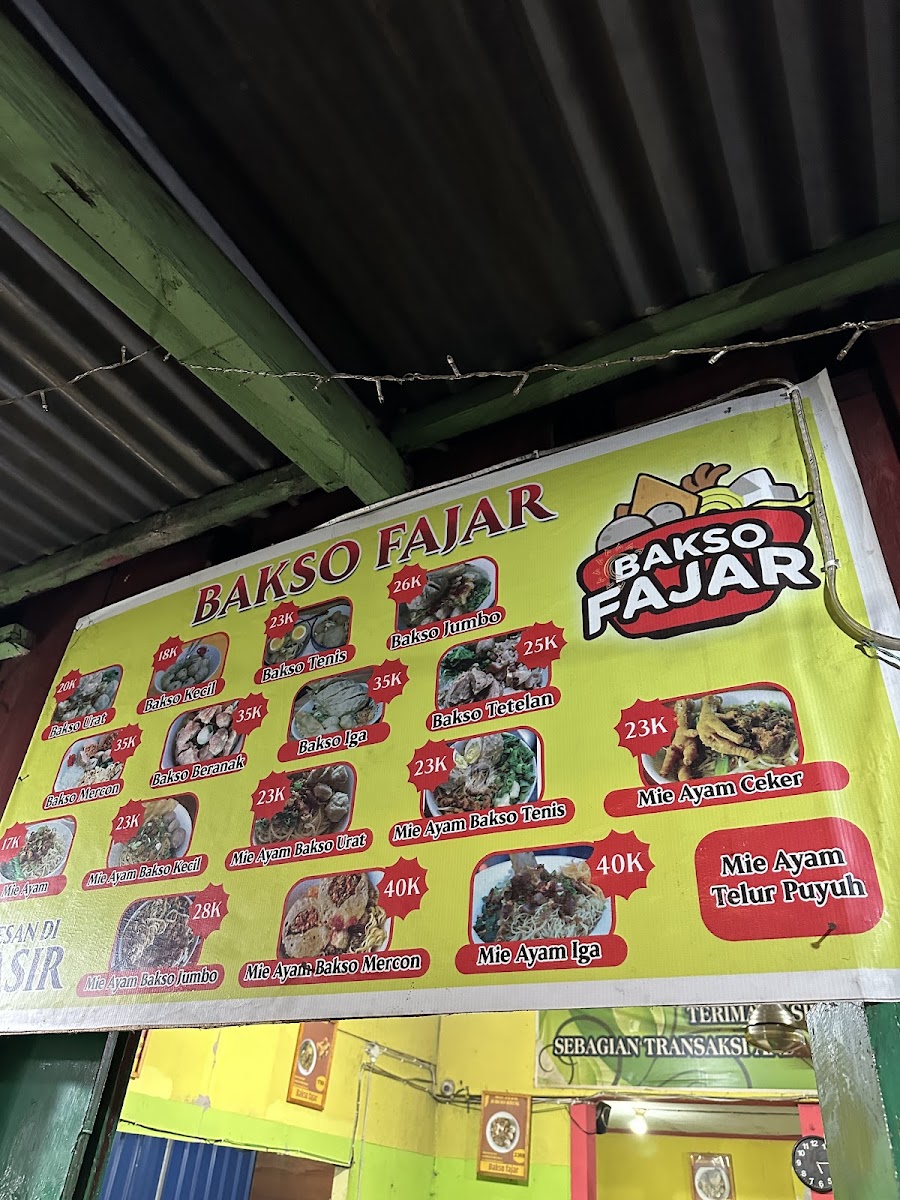 Menu Bakso Fajar Takoma-2