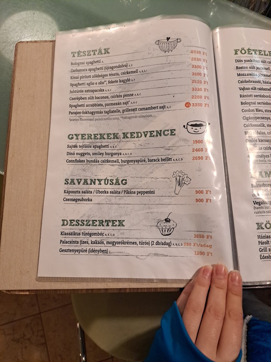 Menu Bakterház Pizzéria-2