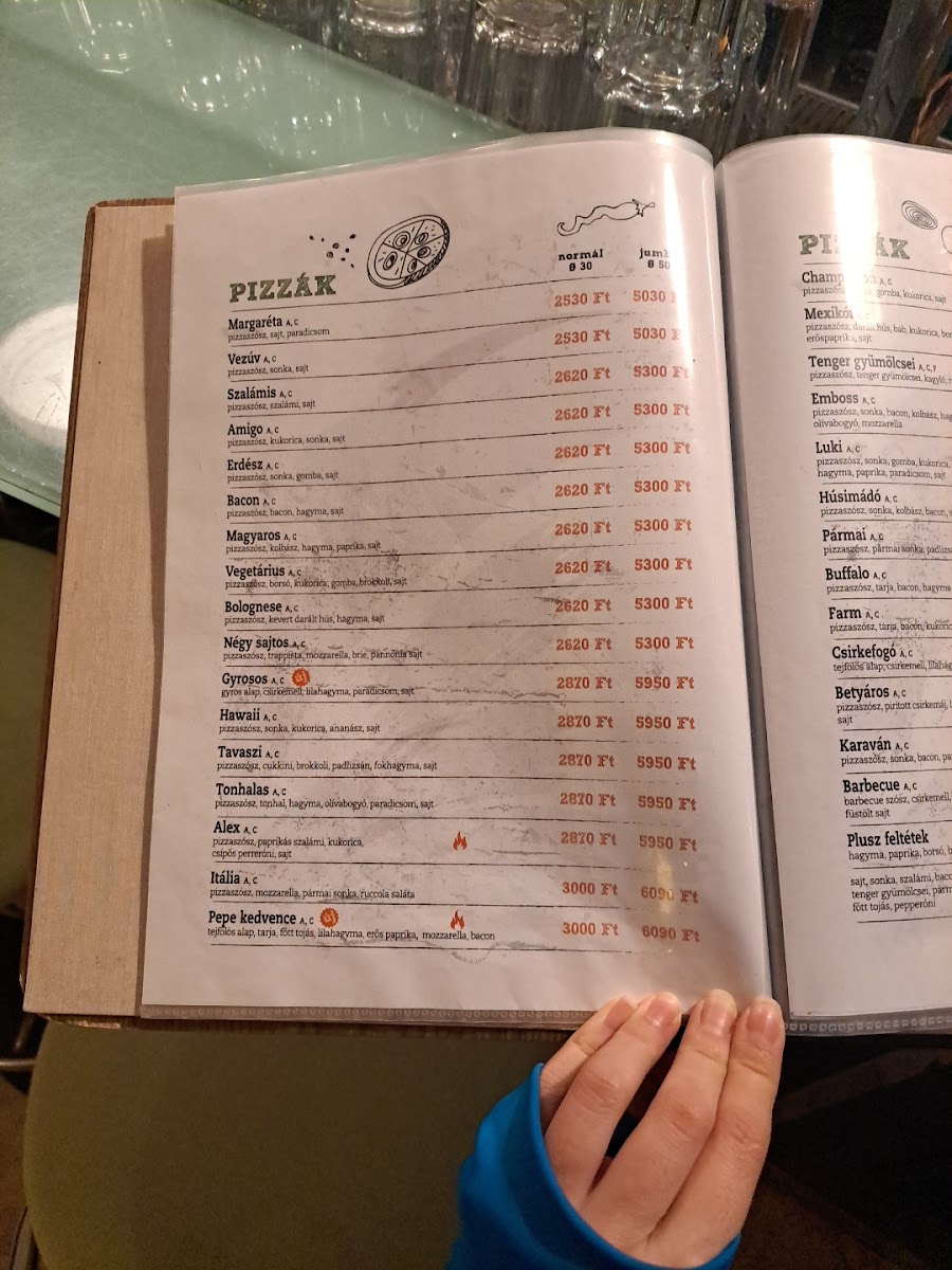 Menu Bakterház Pizzéria-3