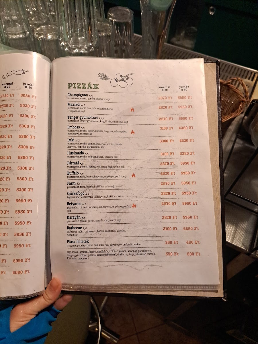 Menu Bakterház Pizzéria-4