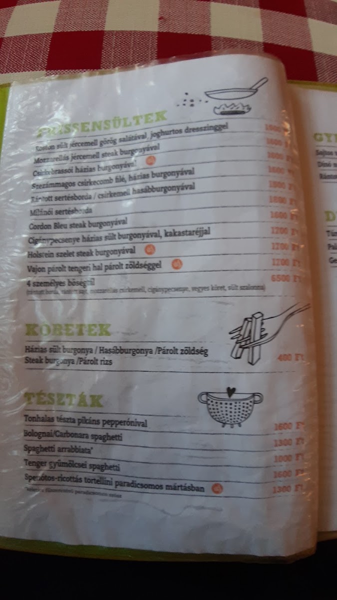 Menu Bakterház Pizzéria-7
