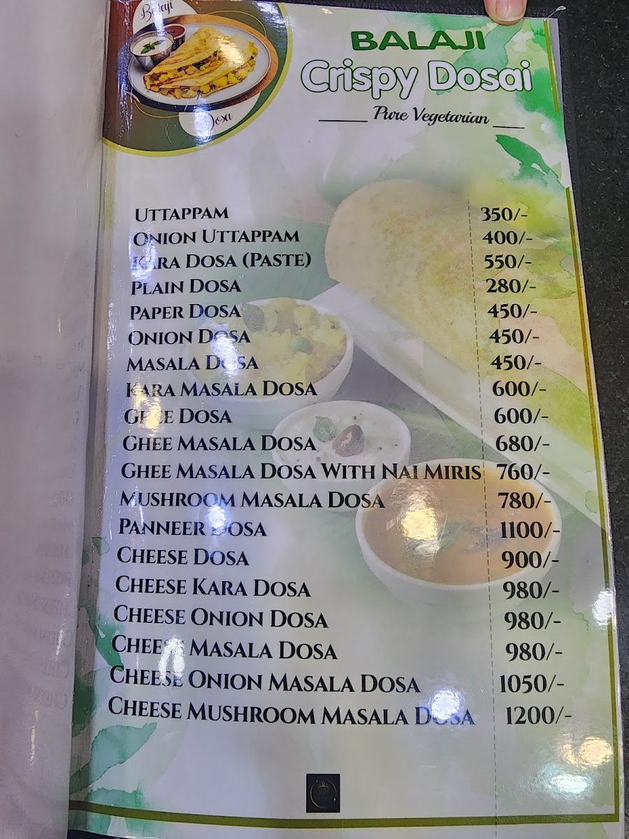 Menu Balaji Dosai - Kegalle-4