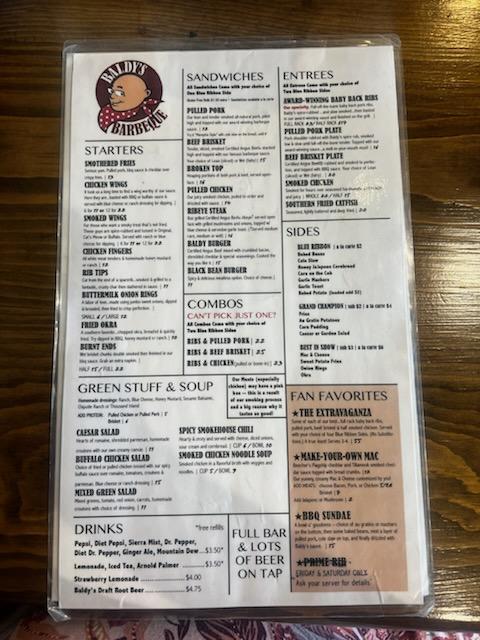 Menu Baldy's Barbeque-3