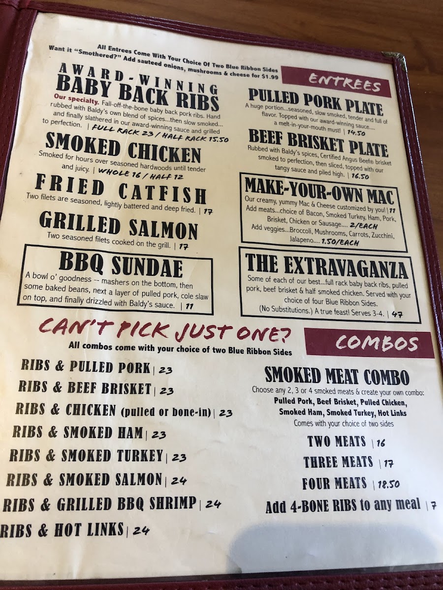 Menu Baldy's Barbeque-6