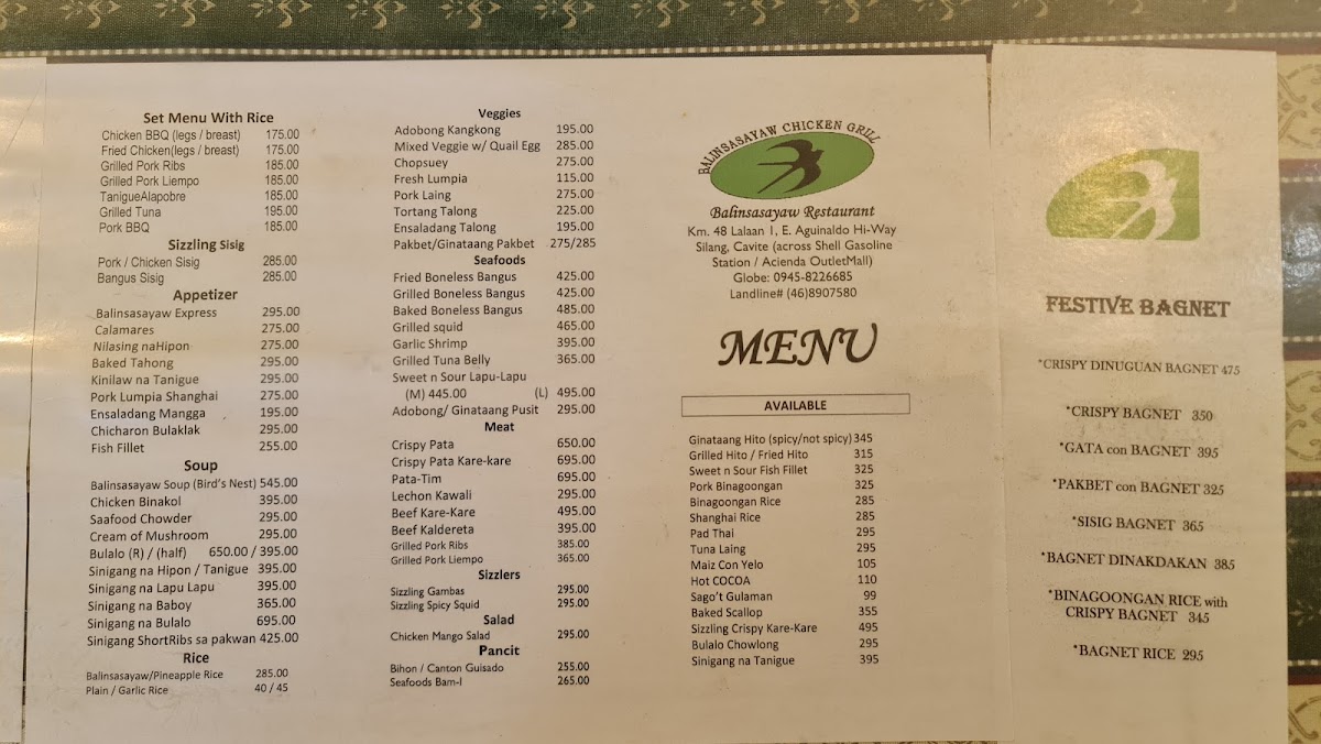 Menu Balinsasayaw Restaurant-10