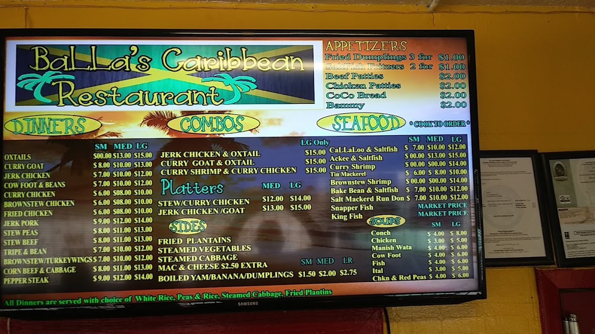 Menu Balla's Caribbean Restaurant-3