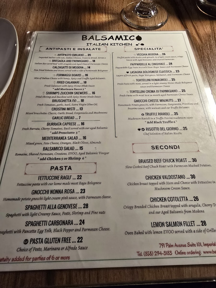 Menu Balsamico Italian Kitchen-8