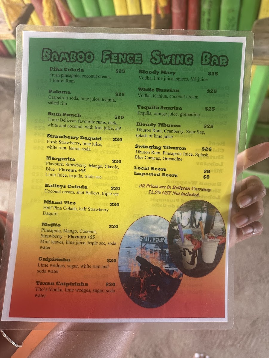 Menu Bamboo Fence Restaurant & Swing Bar-5