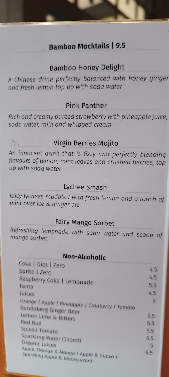 Menu Bamboo Garden Restaurant-5
