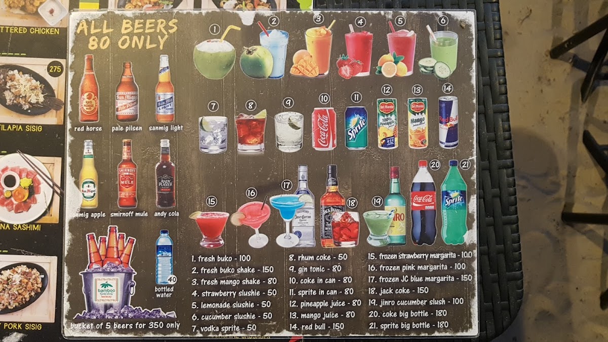 Menu Bamboo Shore Restaurant-10