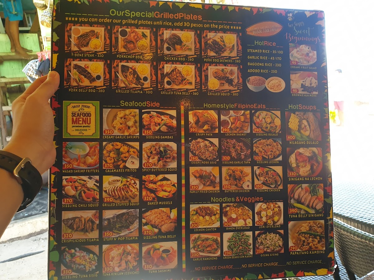 Menu Bamboo Shore Restaurant-2