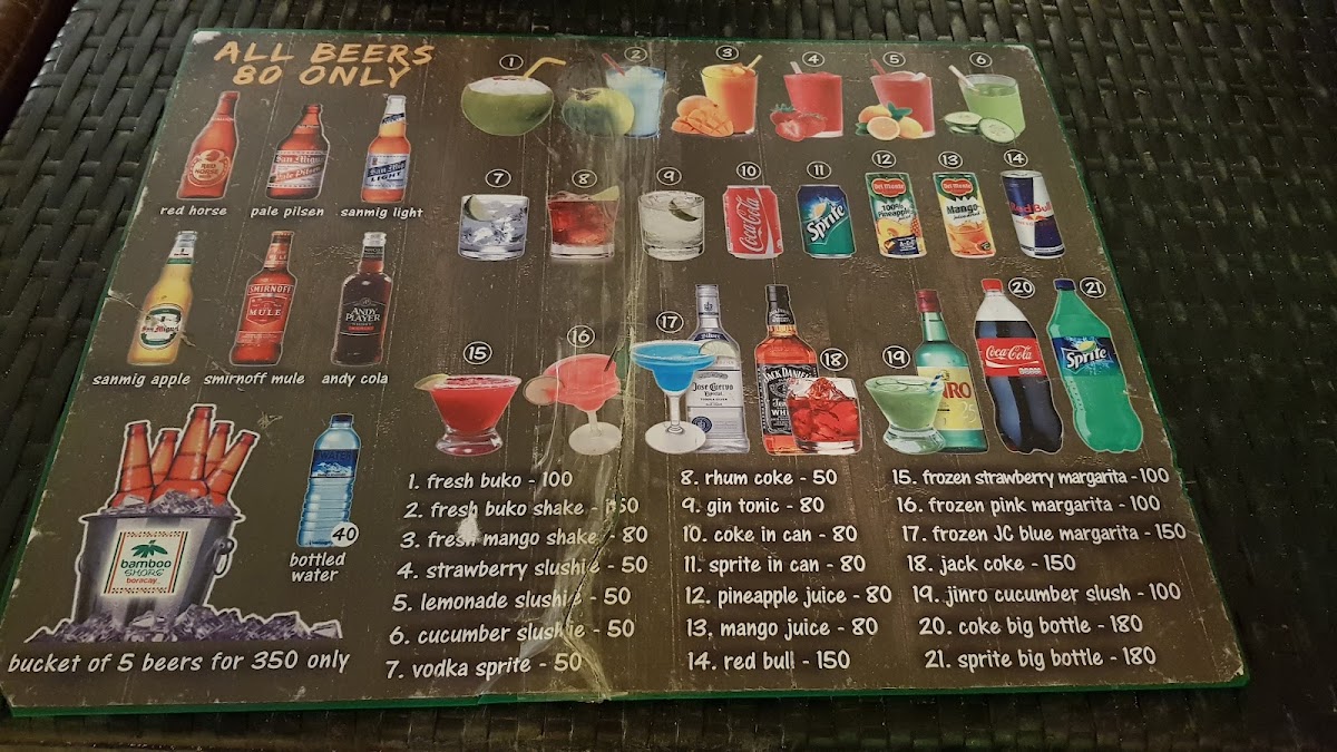 Menu Bamboo Shore Restaurant-3