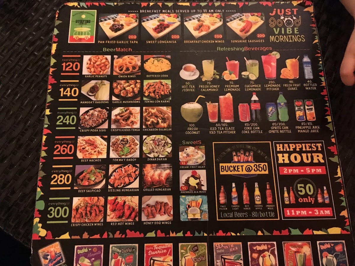 Menu Bamboo Shore Restaurant-4
