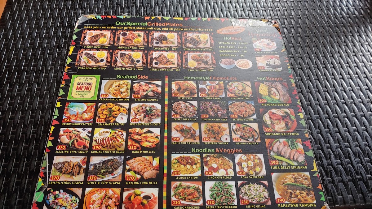 Menu Bamboo Shore Restaurant-7
