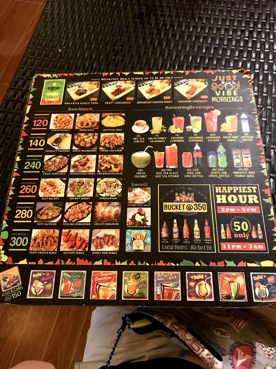 Menu Bamboo Shore Restaurant-8